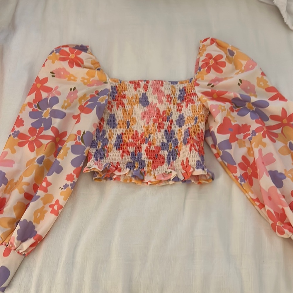 Floral crop top